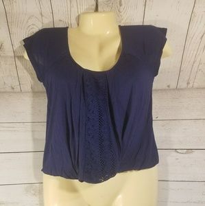 2 for 15 Eyelash Couture Navy Blue Short Sleeve